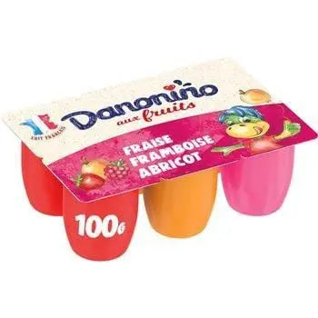 Danonino Strawberry Raspberry Apricot 6x100g