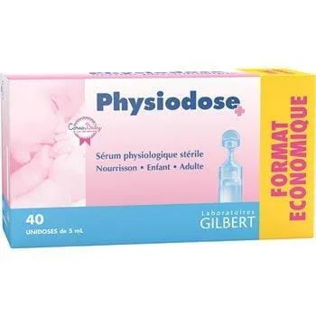 Serum physiologique Physiodose 40 x 5ml