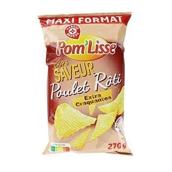 Chips poulet rôti Pom'lisse Maxi format - 270g