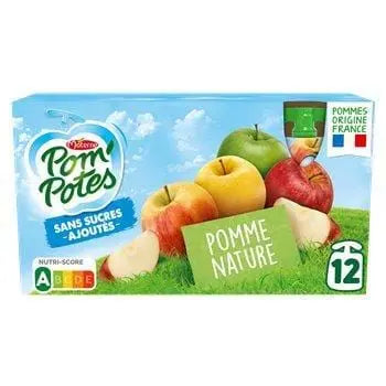 Materne Pom'Potes Natural Apple No Sugar Added 12x90g