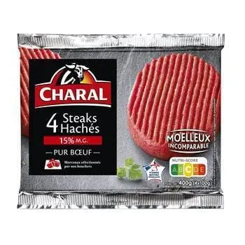 Charal Minced Steak 15% 4x100g