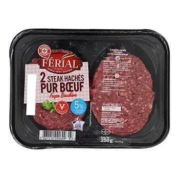 Ferial Steak Chopped 5% Pure Beef 2x125g