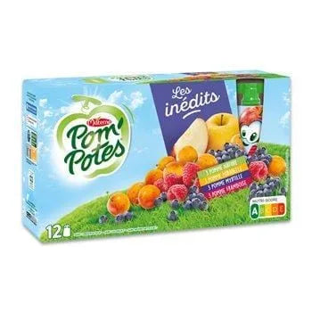 Compotes PomPotes Multifruits x12 - 1.080kg