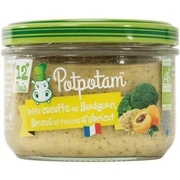 Cocotte de Boulgour Potpotam Brocoli Abricot - Bio - 180g