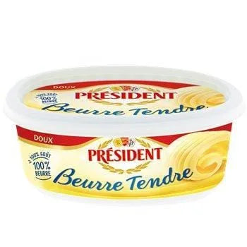 Beurre Président Tendre doux - 82% MG - 250g