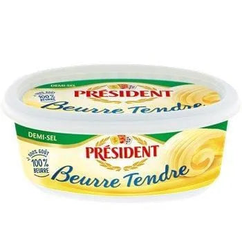 Beurre Tendre Président Demi-sel - 80% MG - 250g