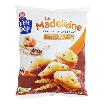 Ptit Deli Madeleines Pepites de Chocolat 400g