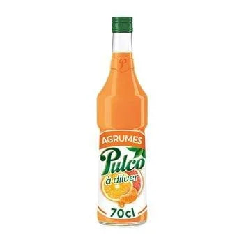Pulco Citrus Fruits 70cl bottle of concentrated citrus drink for dilution.