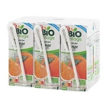 Bio Village Pure Orange Juice Organic Briquettes 6x20cl
