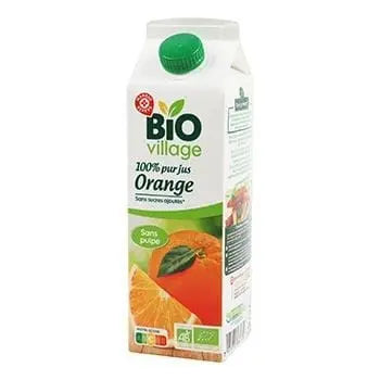 Bio Village Pure Orange Juice Without Pulp - 1L