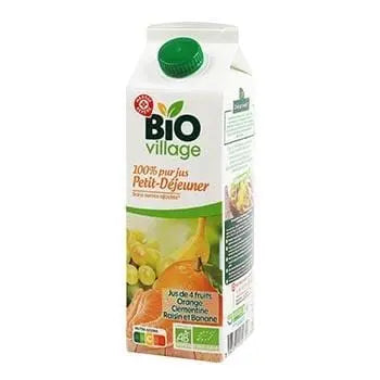 Bio Village Pure Multifruit Juice Orange Clementine Grape 1L