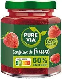 Pure Via Strawberry Jam 300g
