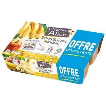 Charles & Alice Apple Banana Vanilla 6x97g