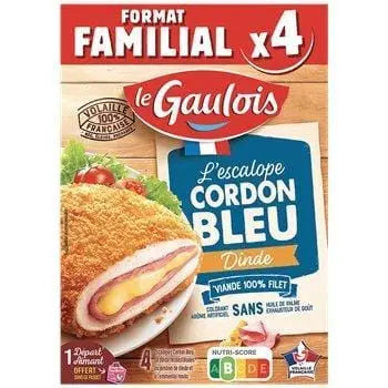 Le Gaulois Turkey Cordon Bleu (x4) 400g