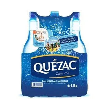 Eau minérale gazeuse Quezac 6x1.15L