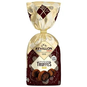 Festif Truffes Révillon Noir 70% 370g – French dark chocolate truffles made with 70% cocoa in an elegant festive box