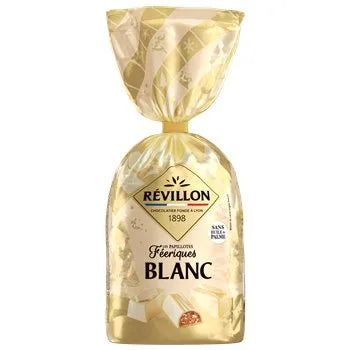 Révillon White Fairy-Tale Chocolates 360g – French white praline-filled chocolates in elegant festive wrapping