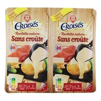 Raclette nature Les croisés Sans croute - 700g
