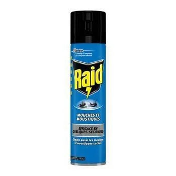 Aérosol Raid contre mouches et  moustiques - 400ml