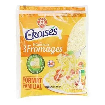 Les Croisés Rapé 3 Fromages Familial 350g