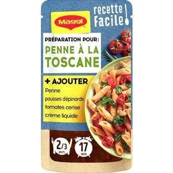Maggi Easy Recipe Penne Toscana Spinach Tomato (bag) 65g