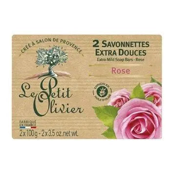 Le Petit Olivier Rose Extra Soft Soap 2x100g