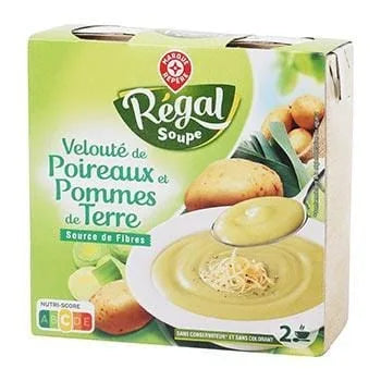 Soupe Velouté Régal Soupe Poireaux Pommes de terre 2x30cl