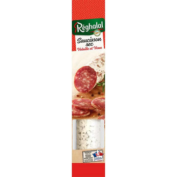 Reghalal Saucisson Sec Volaille et Veau Halal 170g