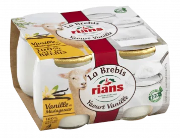 Rians Yaourt Brebis Vanille 2x150 g