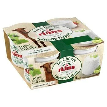 Faisselle Rians Au lait de Chèvre - 4x100g