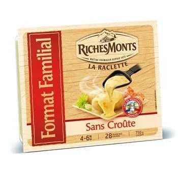 Raclette RicheMonts Sans croute tranches - 750g