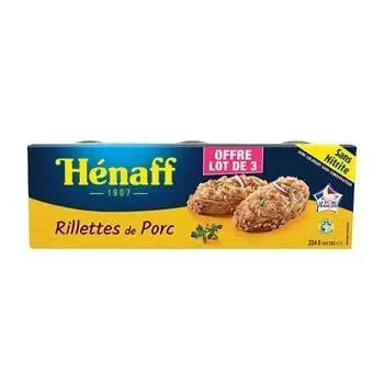 Henaff Pure Pork Rillettes 3x78g