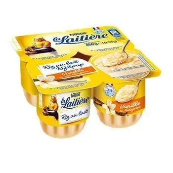 La Laitiere Rice Vanilla 4x115g