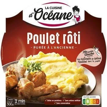 Poulet rôti Cuisine Océane Purée à l'ancienne 300g