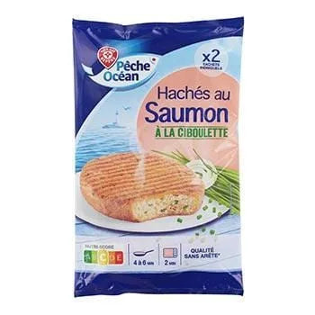 Hachés au saumon Ronde des Mers à la ciboulette - 2x100g