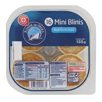 Mini blinis Ronde des Mers x16 - 135g