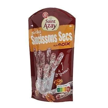 Saucisson sec Saint Azay Stick au noix 100g