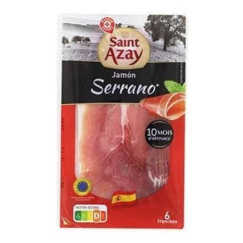 Jamon Serrano Saint Azay 6 tranches - 100g