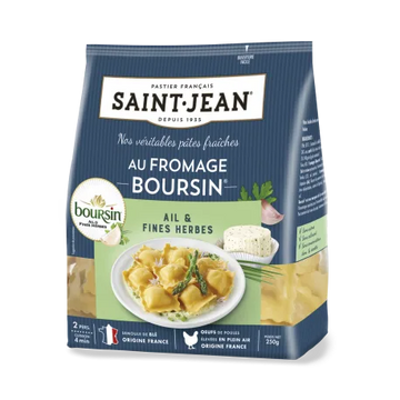 Saint Jean Ravioli Cheese Boursin Garlic and Herbs 250g