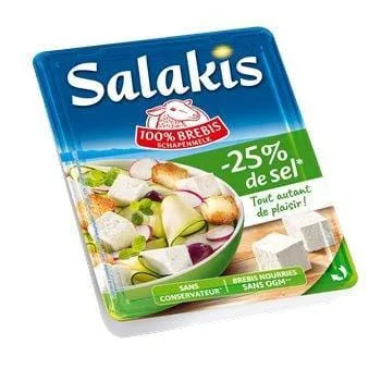Salakis lait brebis -25% sel réduit - 180g