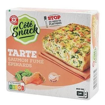 Tarte au saumon Côté Snack Saumon fumé épinards - 190g