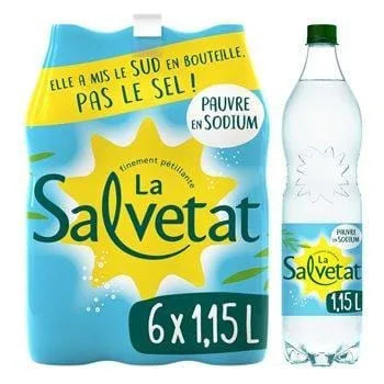 Eau gazeuse Salvetat 6x1.15L