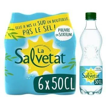Eau gazeuse Salvetat 6x50cl