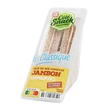 Côté Snack Ham and Emmental Sandwich - 145g