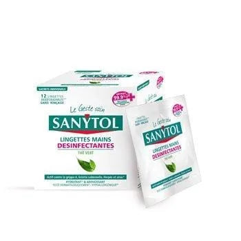 Lingettes mains Sanytol Désinfectantes - 1 pièce