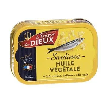 Sardines Les Dieux Huile végétale - 115g