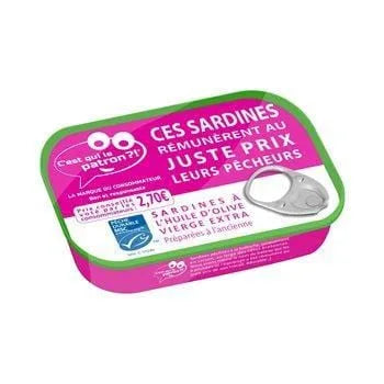 Sardines C'est qui le Patron MSC - Olive - 135g