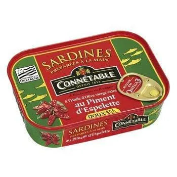 Connetable Sardines Olive Piment d'Espelette 135g