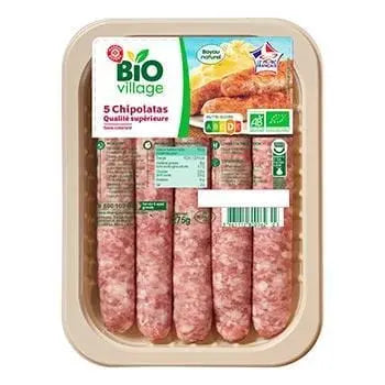 Bio Village Organic Chipolatas (x5) 275g