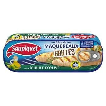 Filets de maquereaux Saupiquet MSC - Huile d'olive - 120g